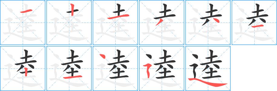 逵的笔画意思解释发音部首组词是什么