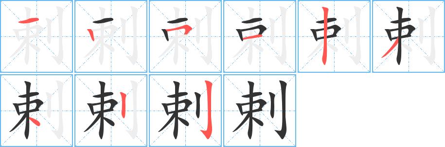 剌的笔画意思解释发音部首组词是什么