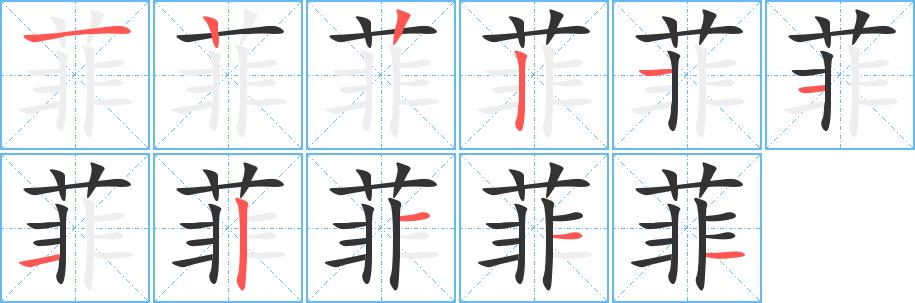 菲的笔画意思解释发音部首组词是什么