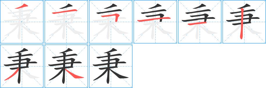 秉的笔画意思解释发音部首组词是什么