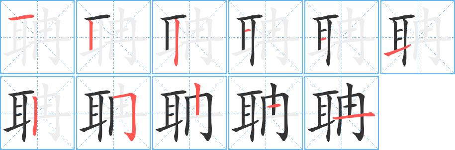 聃的笔画意思解释发音部首组词是什么