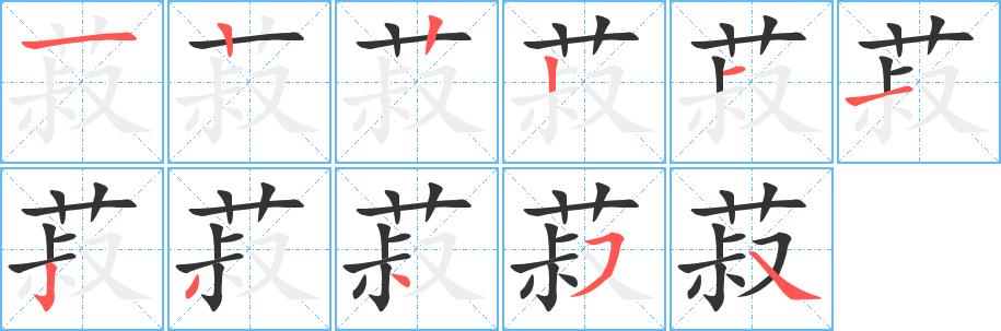 菽的笔画意思解释发音部首组词是什么