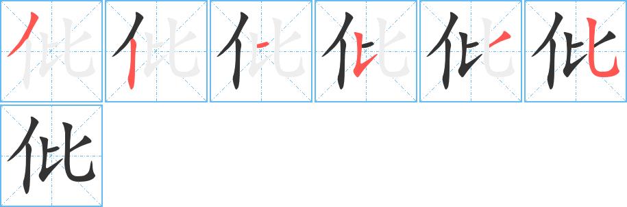 仳的笔画意思解释发音部首组词是什么