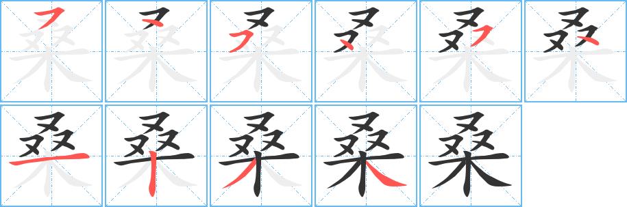 桑的笔画意思解释发音部首组词是什么